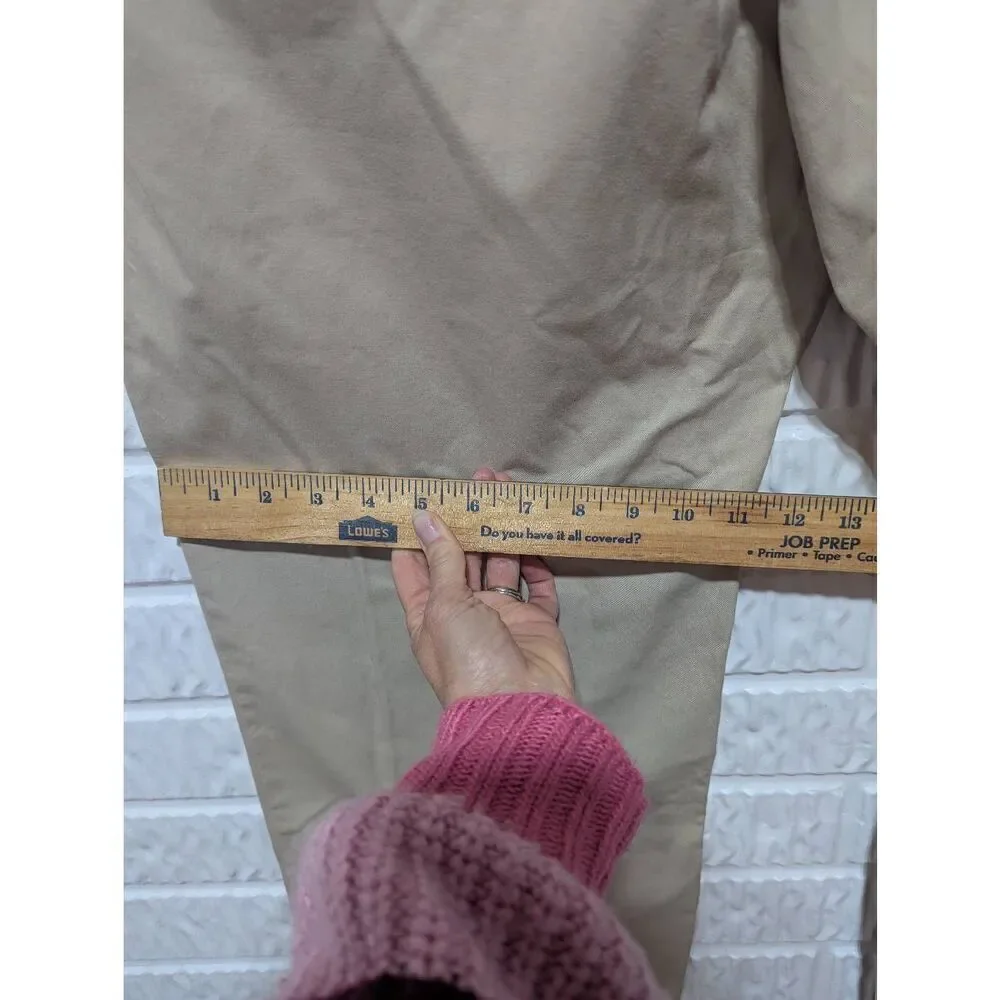 Banana Republic Men's Tan Solid Mid-Rise Cotton Chino Pants Size 36 x 30